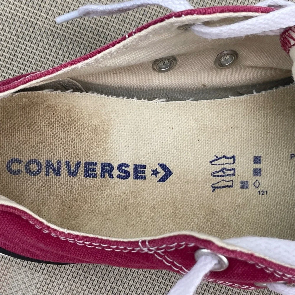 Converse Chuck Taylor All Star Low Top Maroon Burgundy Canvas Youth Size 3